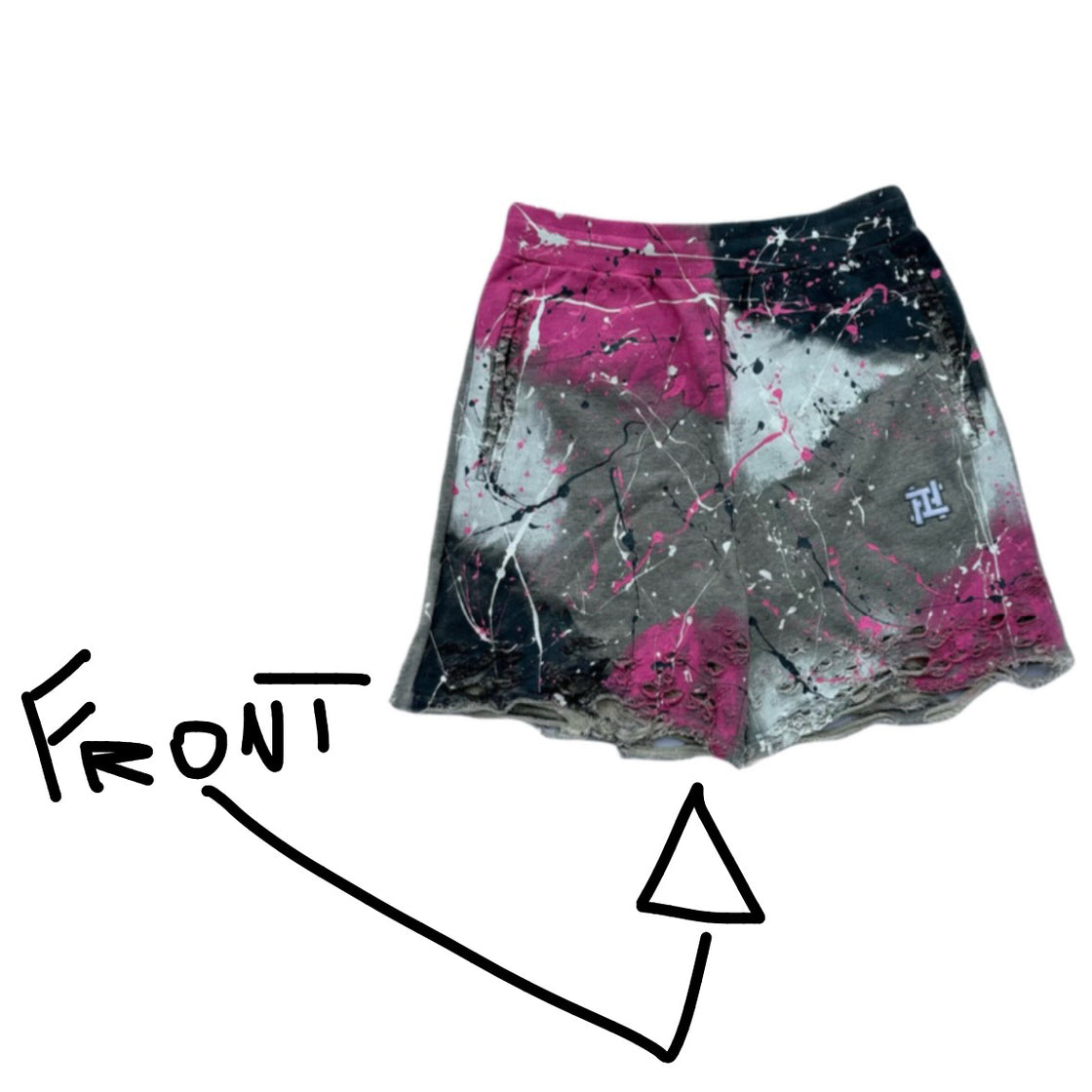 PINKU PAINTED SHORT